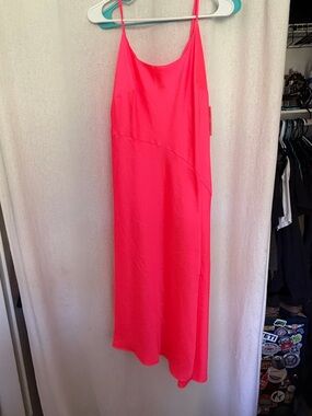 a new day Hot Pink Maxi Slip Dress with Spaghetti Straps